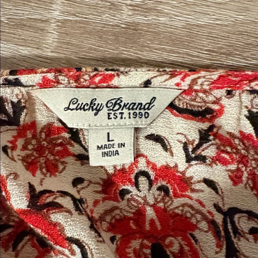 LUCKY BRAND V-Neck Kaftan Style Boho Dress with Pockets_11